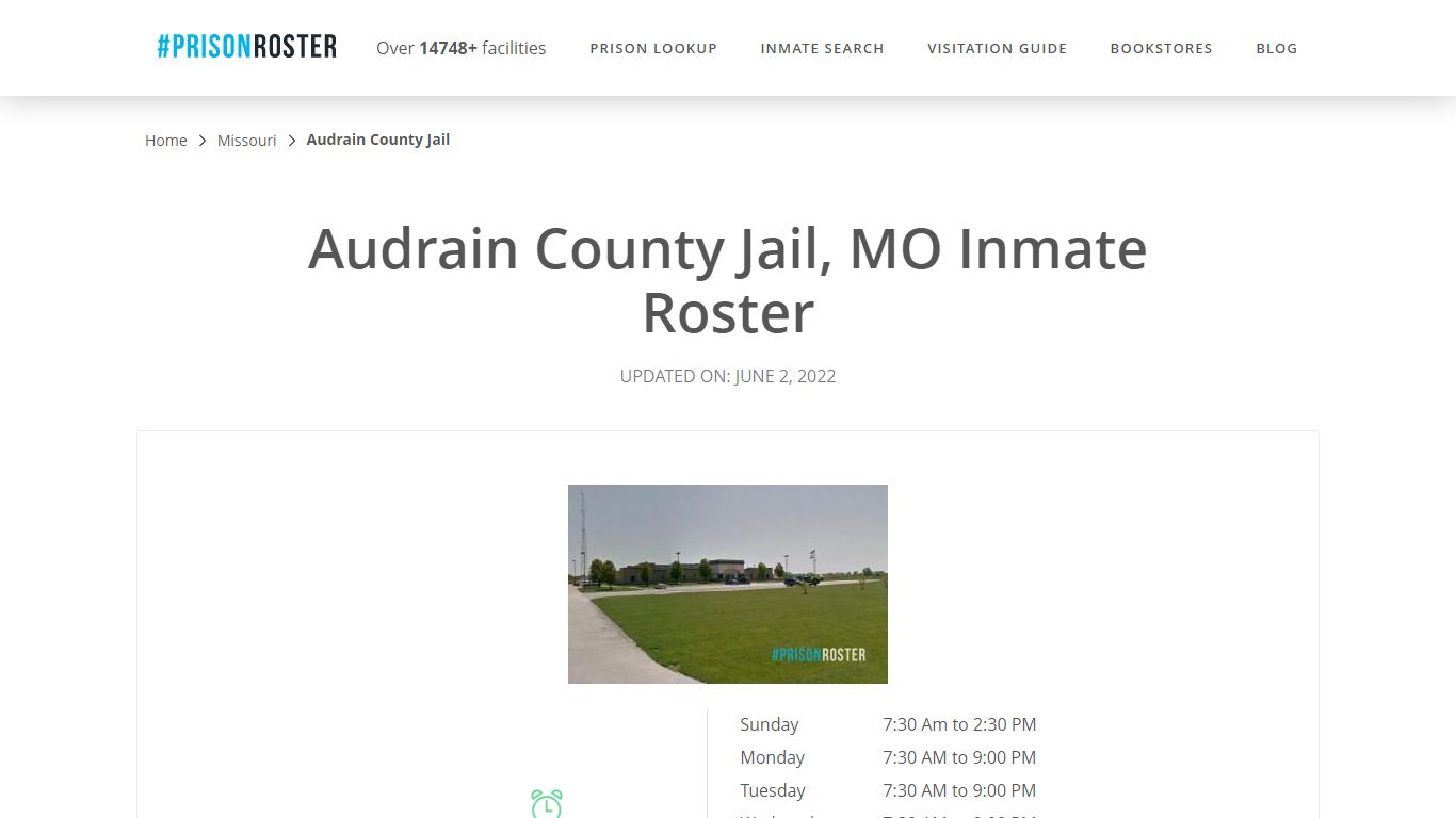 Audrain County Jail, MO Inmate Roster